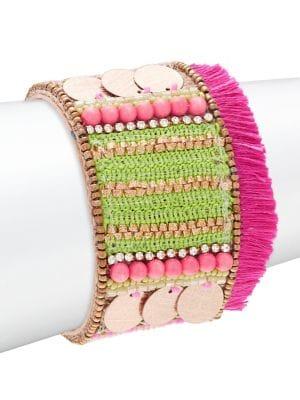 Design Lab Rhinestone Beaded Cuff