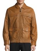 Tommy Bahama Santiago Aviator Leather Jacket