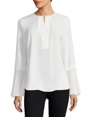T Tahari Brigitta Bell Sleeve Top
