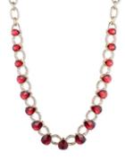 Anne Klein Crystal Teardrop Collar Necklace