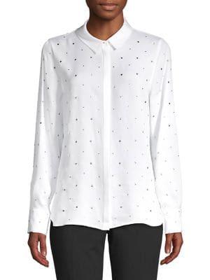 Kobi Halperin Shaelyn Silk Rhinestone Blouse