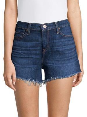 Hudson Jeans Gemma Frayed Denim Shorts