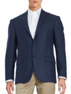 Michael Kors Herringbone 2-button Wool-blend Jacket