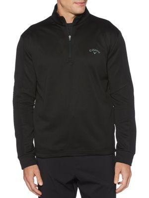 Callaway Ribbed Stand Collar Sweatshirt