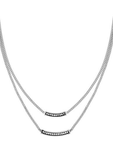 Cole Haan Double Pave Bar Necklace