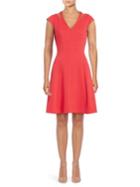 Adrianna Papell Cap Sleeve Cutout Fit And Flare Dress