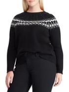Lauren Ralph Lauren Plus Plus Embellished Long-sleeve Sweater