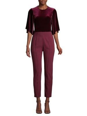 Black Halo Milla Flutter Sleeve Jumpsuit