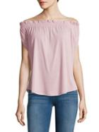 Lucky Brand Gathered Off-the-shoulder Top