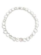 Nadri Mothe Of Pearl And Cubic Zirconia Necklace