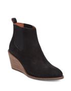 Lucky Brand Pallet Leather Wedge Ankle Boots