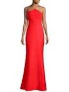 Laundry By Shelli Segal Tie Back Gown