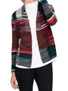 Nic+zoe Petite Total Eclipse Mixed Knit Cardigan
