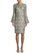 Tadashi Shoji Lace Bell-sleeve Dress
