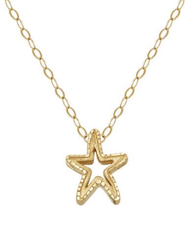 Lord & Taylor 14k Yellow Gold Starfish Charm Necklace