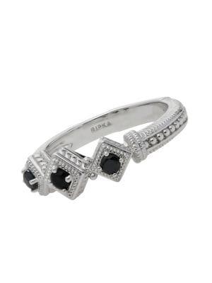 Ripka Renaissance Black Spinel And Hematite Ring