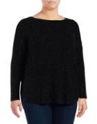 Lord & Taylor Plus Heathered Cashmere Sweater