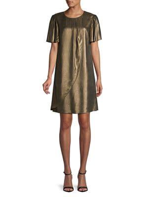 H Halston Bell-sleeve Shift Dress