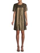 H Halston Bell-sleeve Shift Dress