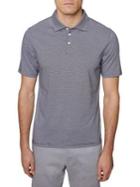 Hickey Freeman Regular-fit Pinstriped Cotton Polo