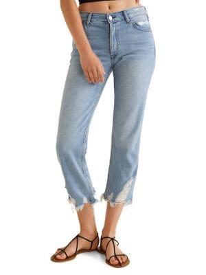 Mango Sayana Straight Cropped Jeans