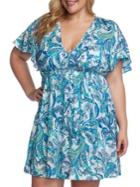 Lauren Ralph Lauren Plus Fiesta Paisley Short-sleeve Tunic