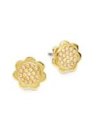Kate Spade New York Crystal Scalloped Stud Earrings