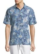 Tommy Bahama El Medano Silk Jungle Camp Button-down Shirt