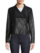 French Connection Amrise Faux-leather Moto Jacket
