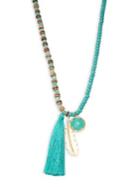 Design Lab Lord & Taylor Long Beaded Tassel Necklace