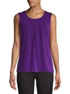 Nipon Boutique Pleated Front Tank Top