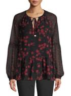 Michael Michael Kors Floral Tie-front Top