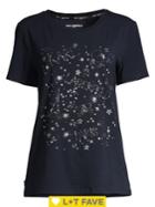 Karl Lagerfeld Paris Embellished Short-sleeve Tee