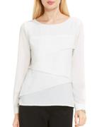 Vince Camuto Long Sleeve Asymmetrical Layered Blouse