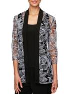 Alex Evenings Embroidered 2-piece Jacket & Top Twinset