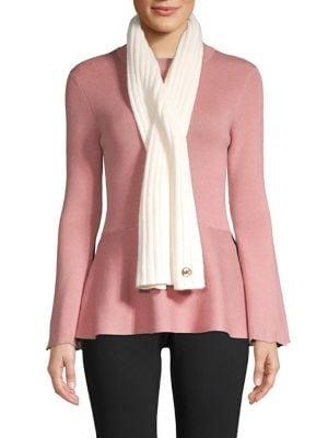 Michael Michael Kors Rib-knit Pull-through Scarf
