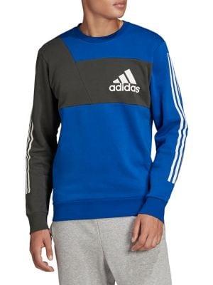 Adidas Regular-fit Colorblock Logo Sweatshirt