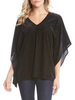 Karen Kane Burnout Velvet Kimono