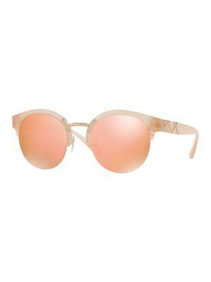 Burberry Ita Be4241 52mm Clubmaster Round Sunglasses