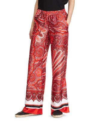 Lauren Ralph Lauren Twill Paisley Wide-leg Pant