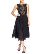 Dress The Population Cathy Sequin Fit-&-flare Dress