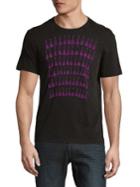 John Varvatos Star U.s.a. Guitar Rows Graphic Cotton Tee