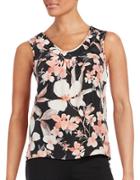 Nipon Boutique Floral Sleeveless Blouse