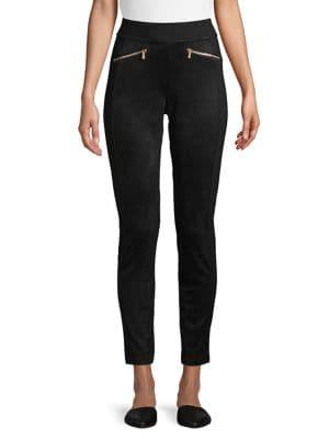Karl Lagerfeld Paris Faux Suede Leggings