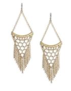 Lucky Brand Killing Me Softly Statement Chain Earrings