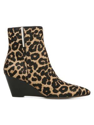 Franco Sarto Athens Calf Hair Wedge Booties