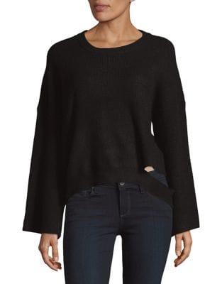 Design Lab Dropped Wide Sleeve Sweater