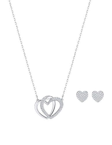 Dear Swarovski Crystal Pendant Necklace And Earrings Set