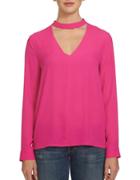 1 State Long Sleeve Bar Neck Blouse