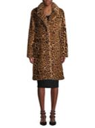 Gallery Leopard-print Faux-fur Coat
